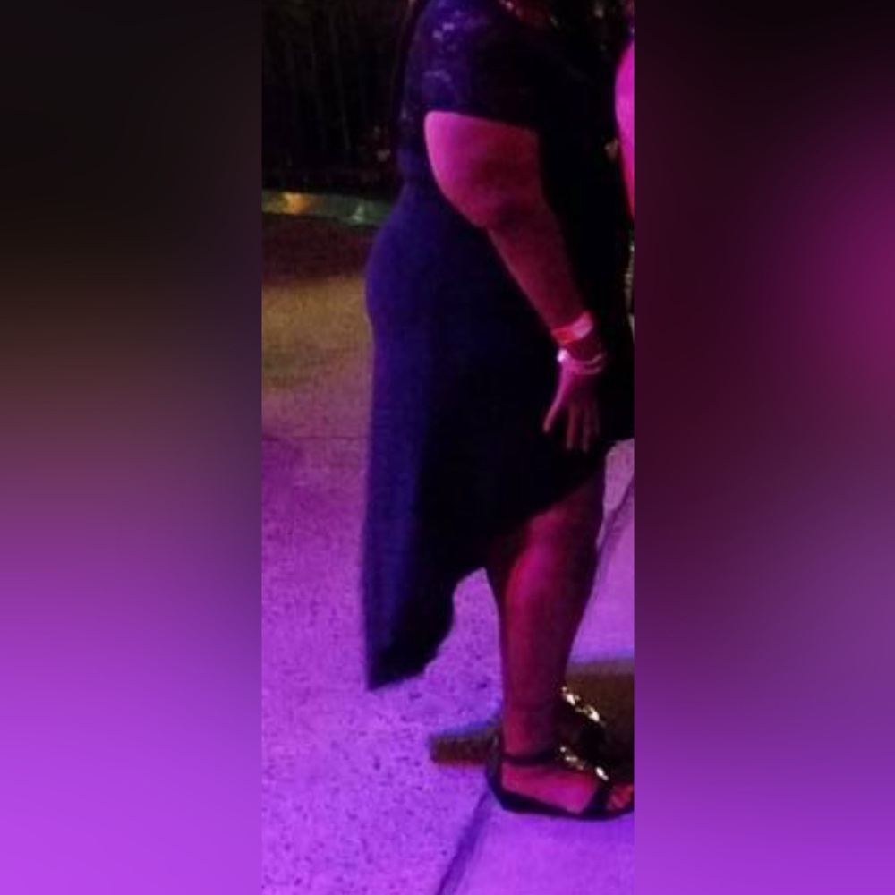 Elegant Black Lace Women's Dress